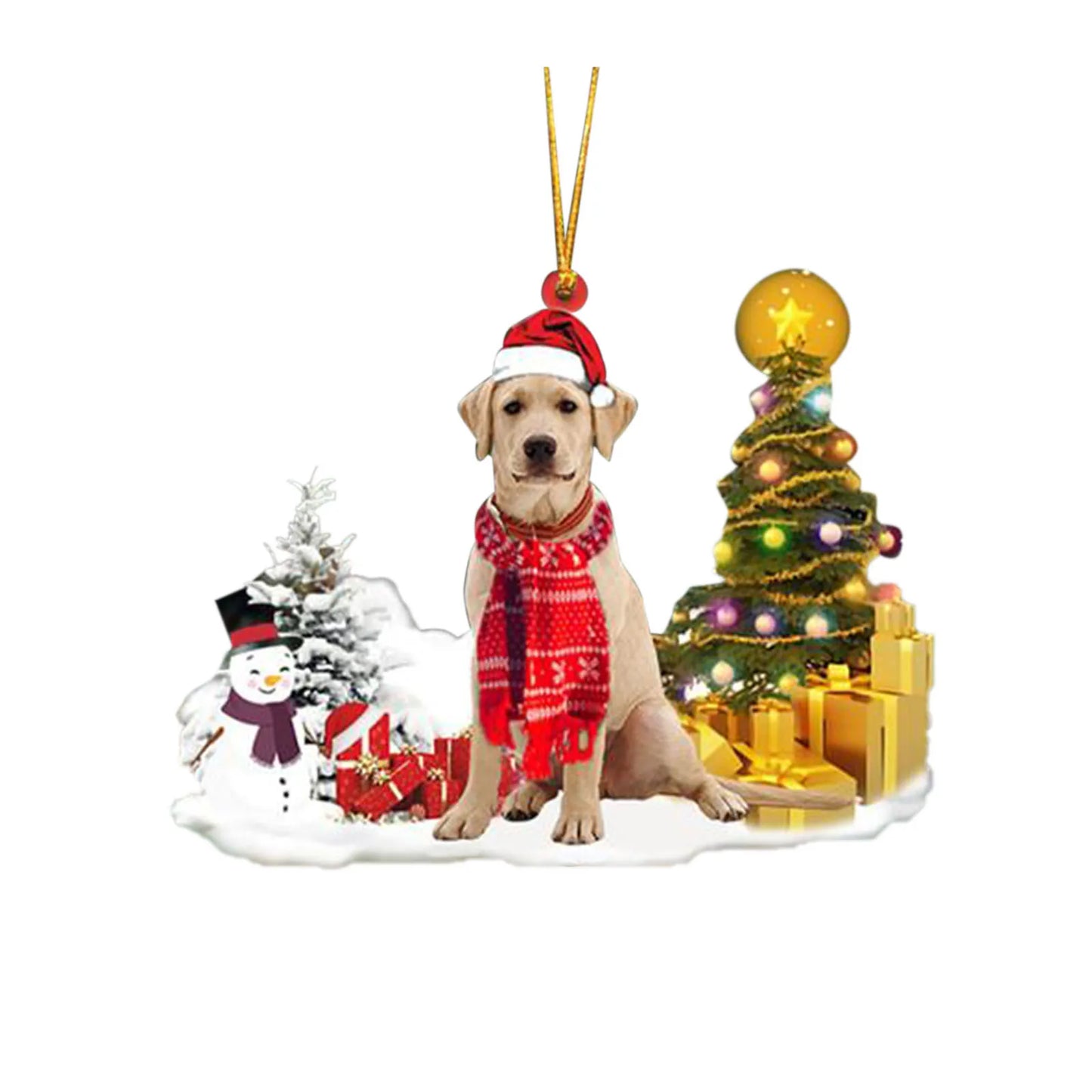 DIY Cute Christmas Tree Dog Ornament