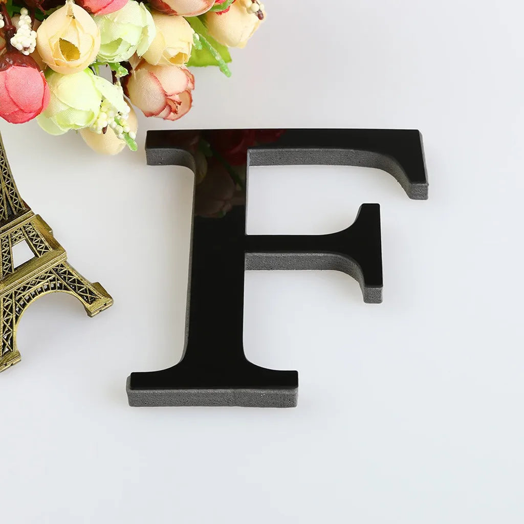 15cm Black Decorative Letters, 26 DIY Letters