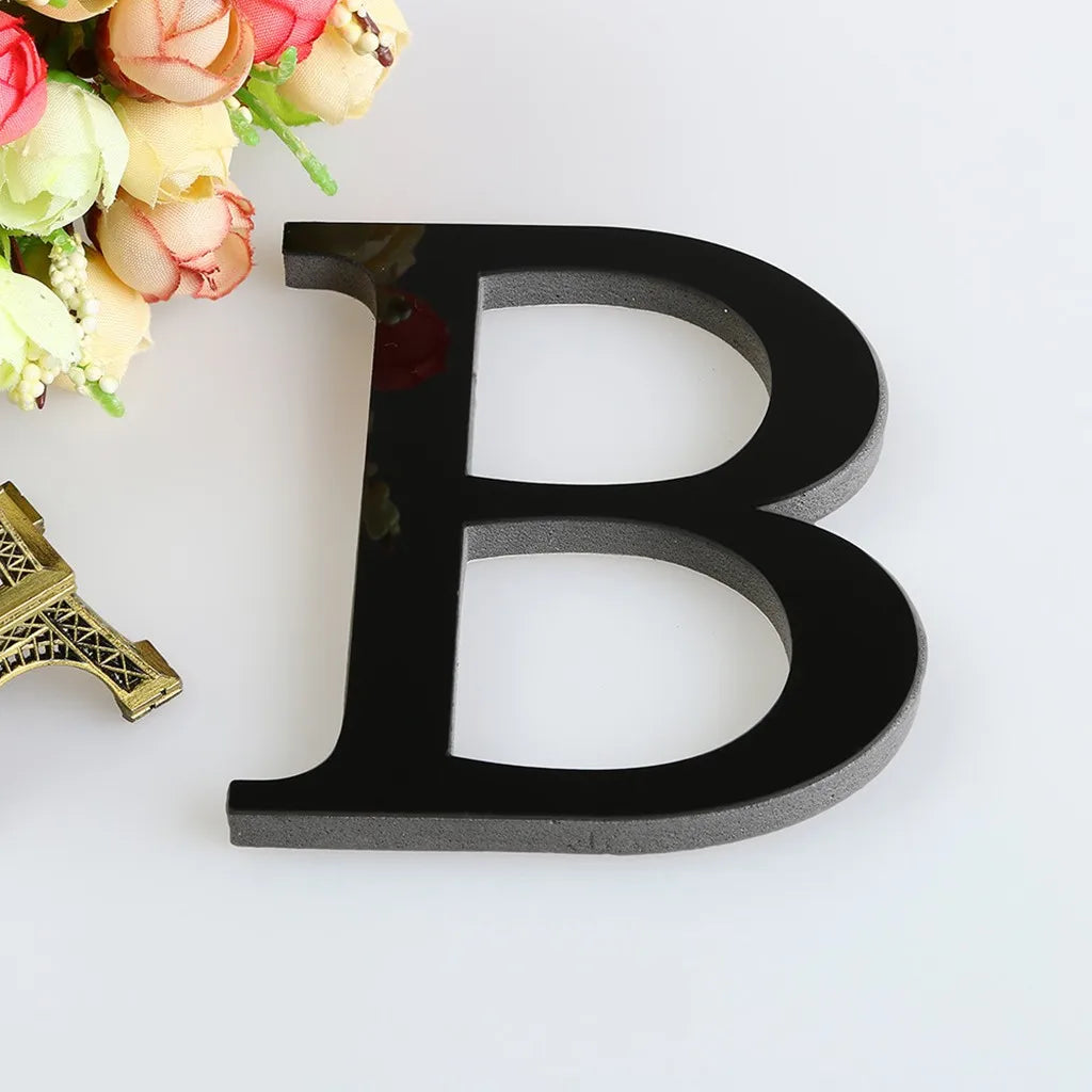 15cm Black Decorative Letters, 26 DIY Letters