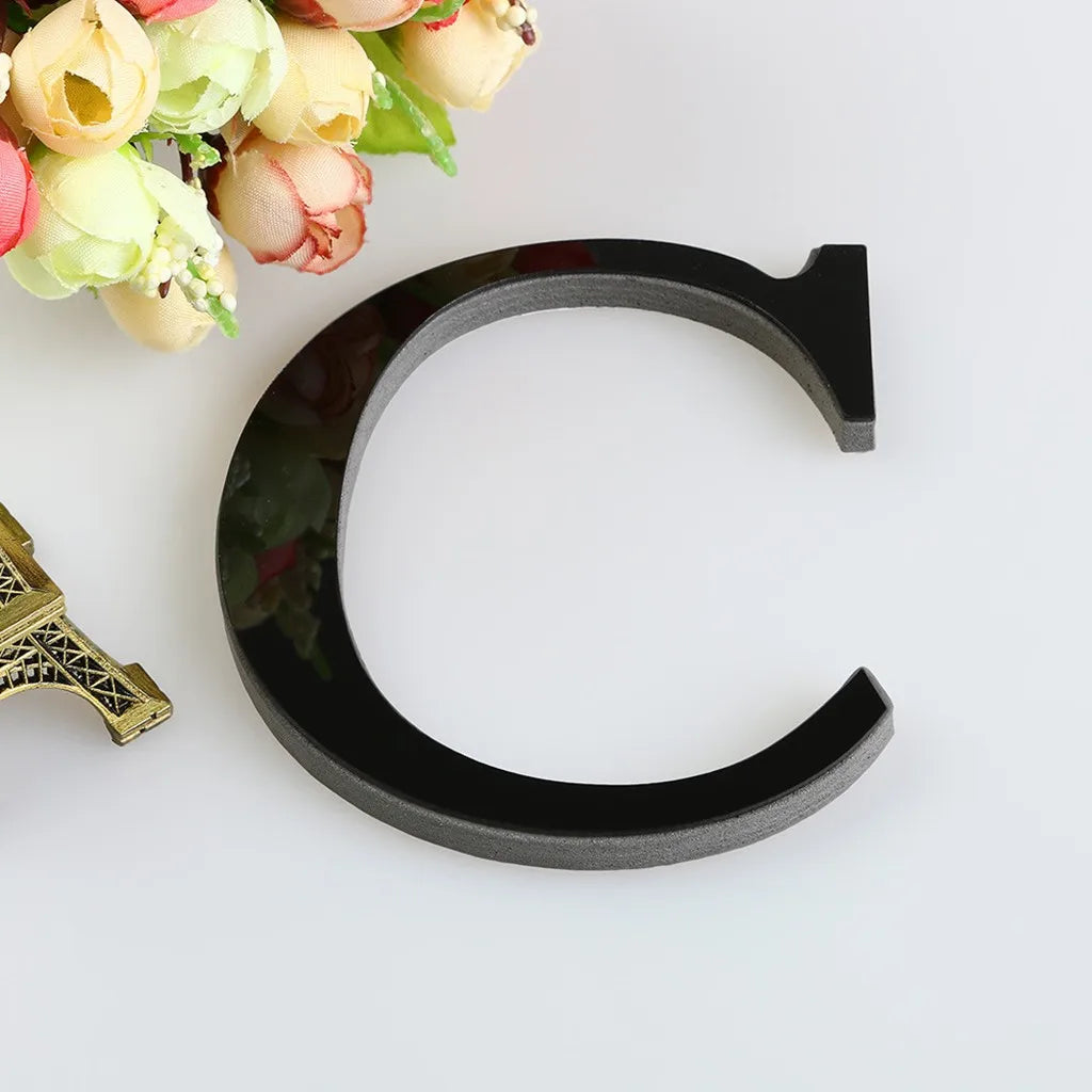 15cm Black Decorative Letters, 26 DIY Letters