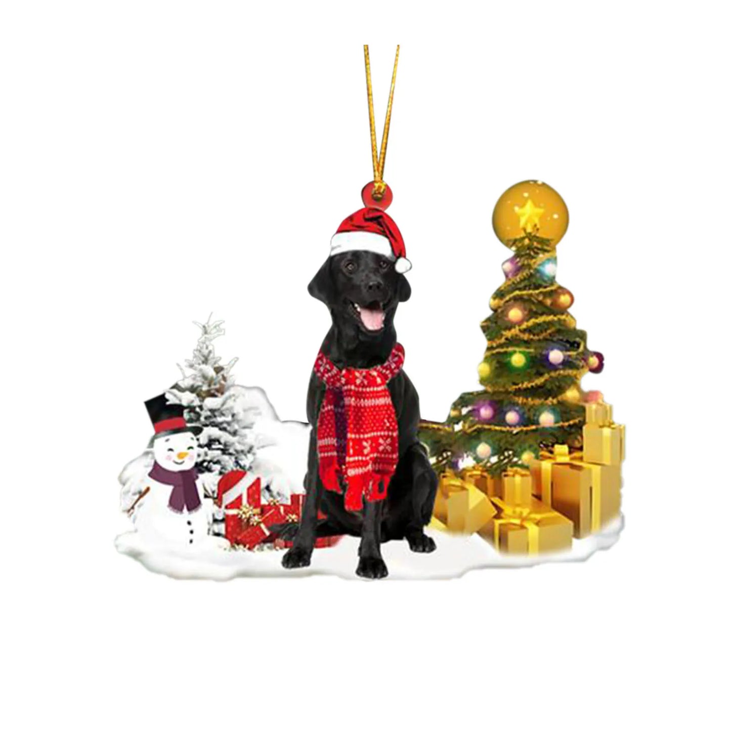 DIY Cute Christmas Tree Dog Ornament