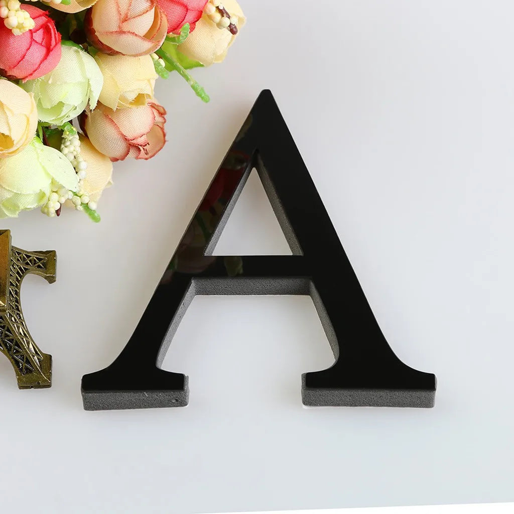 15cm Black Decorative Letters, 26 DIY Letters