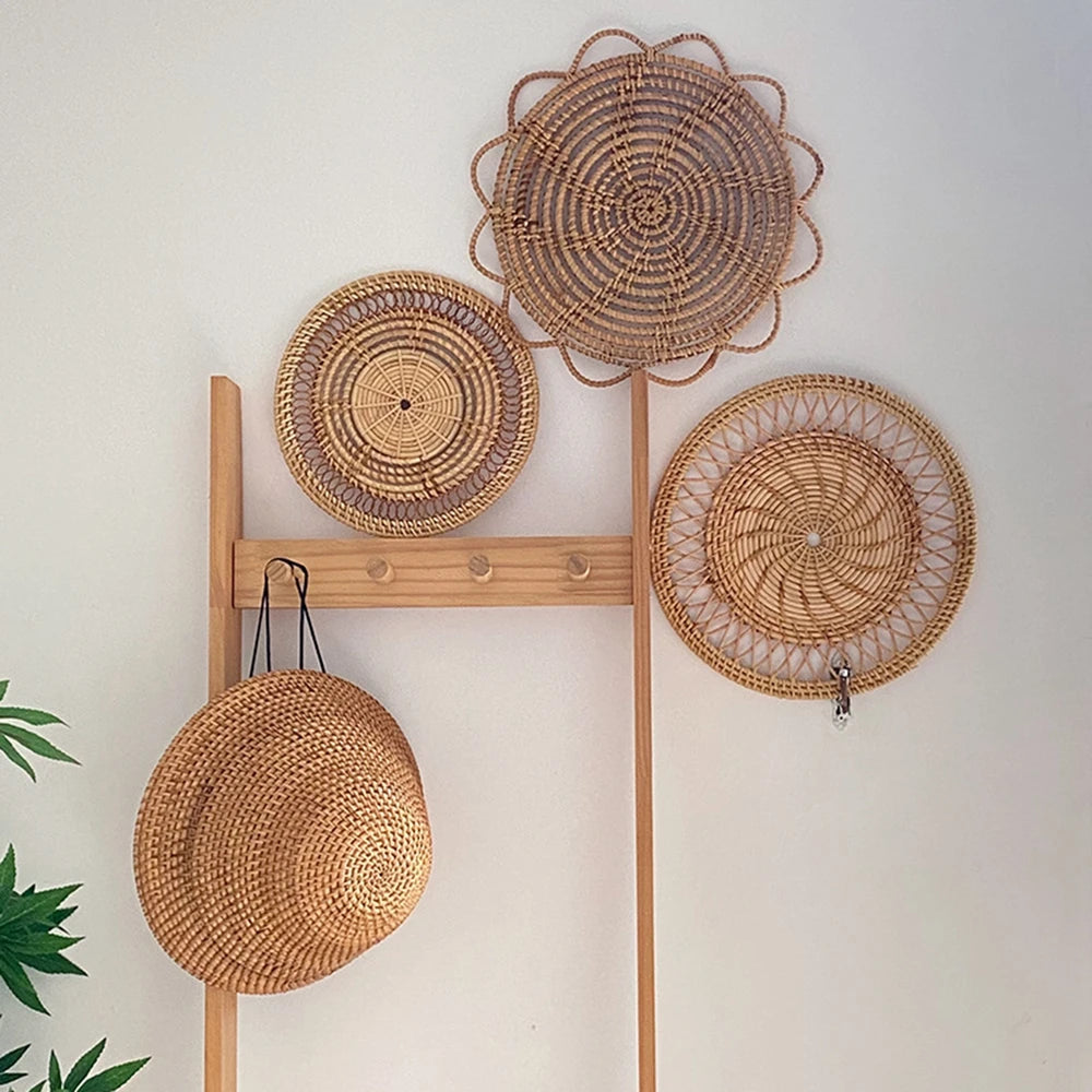 Woven Rattan Wall Hanging