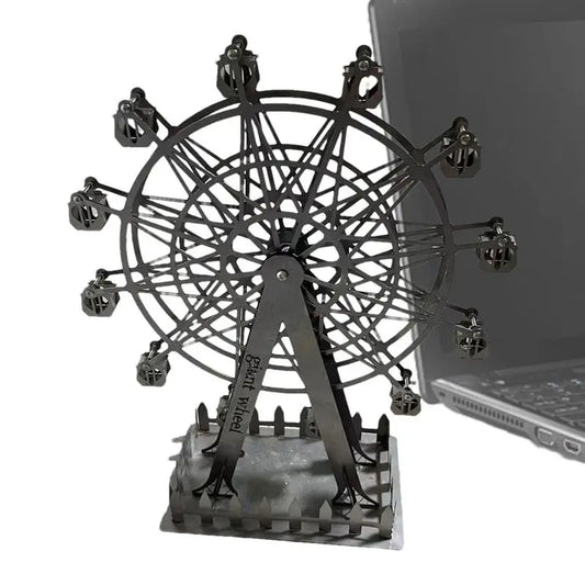 Metal Tabletop Rotating Ferris Wheel Model