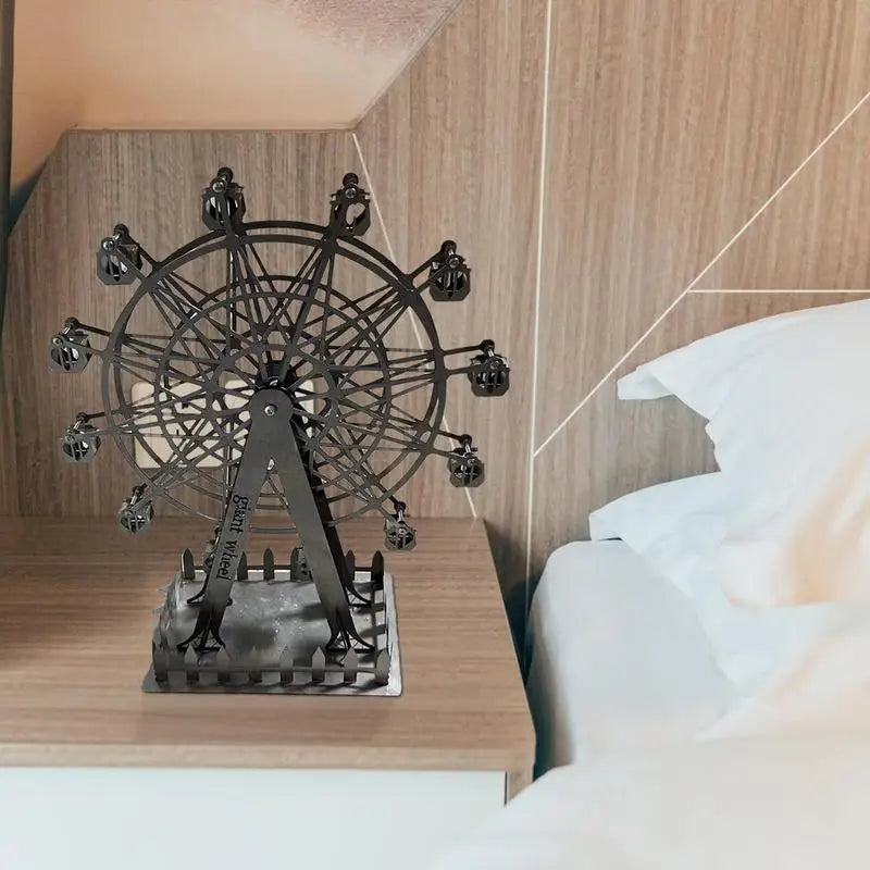 Metal Tabletop Rotating Ferris Wheel Model