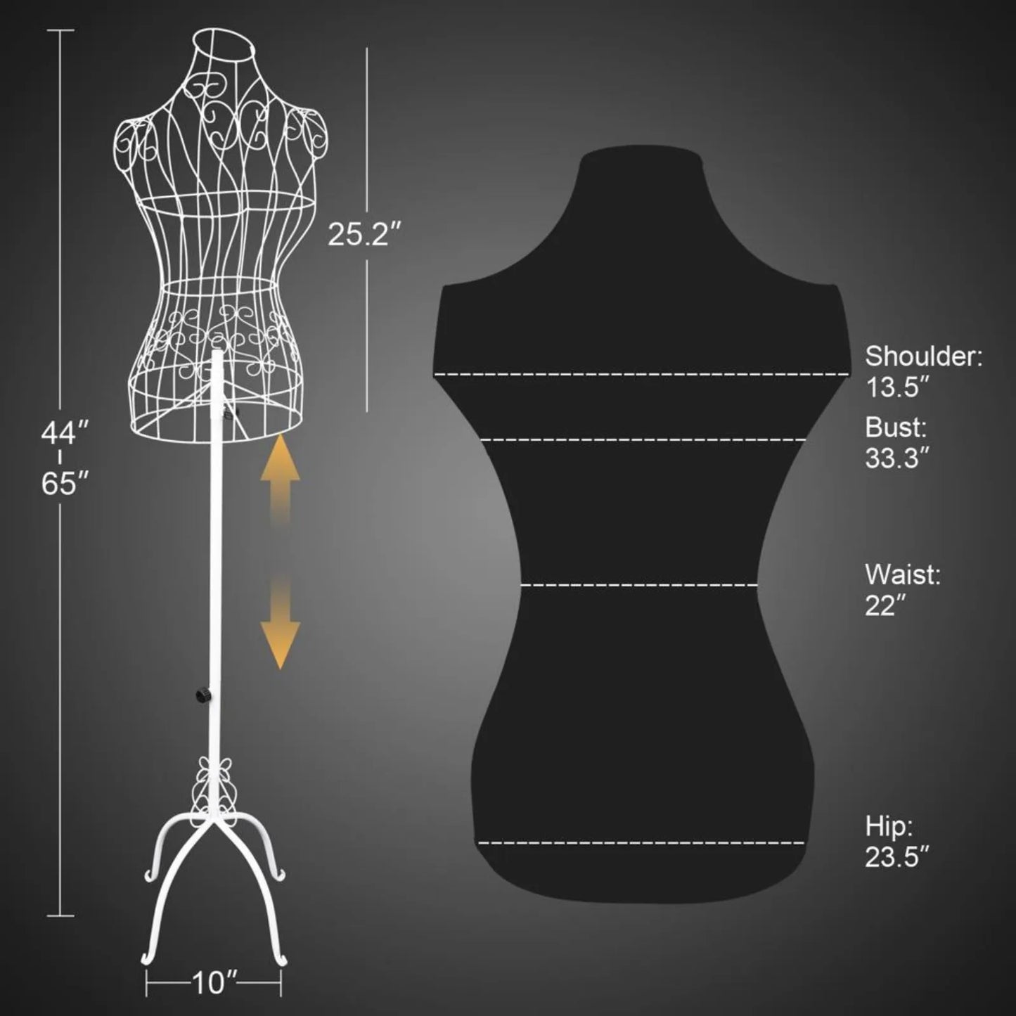 Vintage Style Female Wire Dress Form