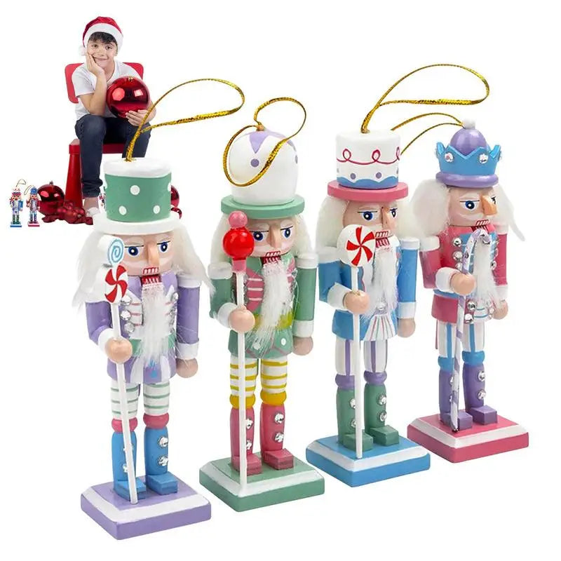 Wooden Nutcracker Soldier Figurines Ornaments 12.5cm