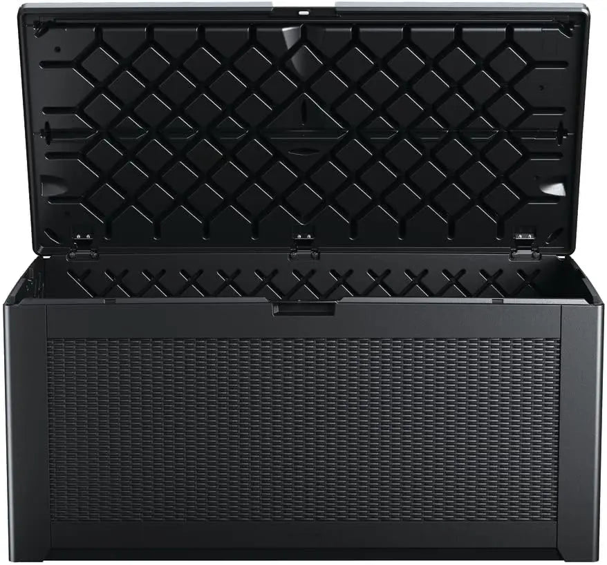 X-Large Resin Outdoor Storage Deck Box, 134 Gal., Charcoal