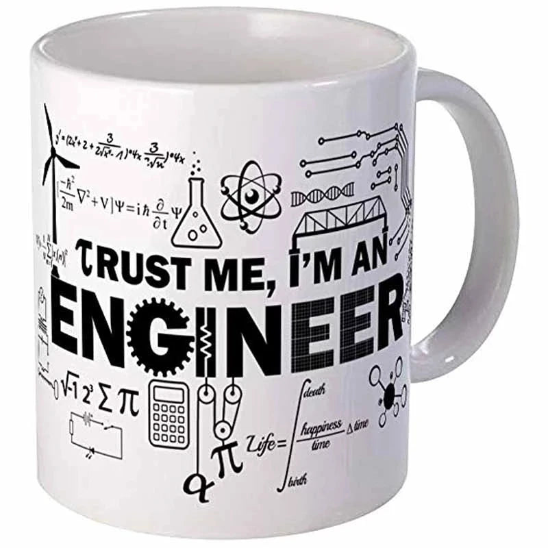 Engineer Cups Mechanic Coffee Mugs Scientific Technical Office