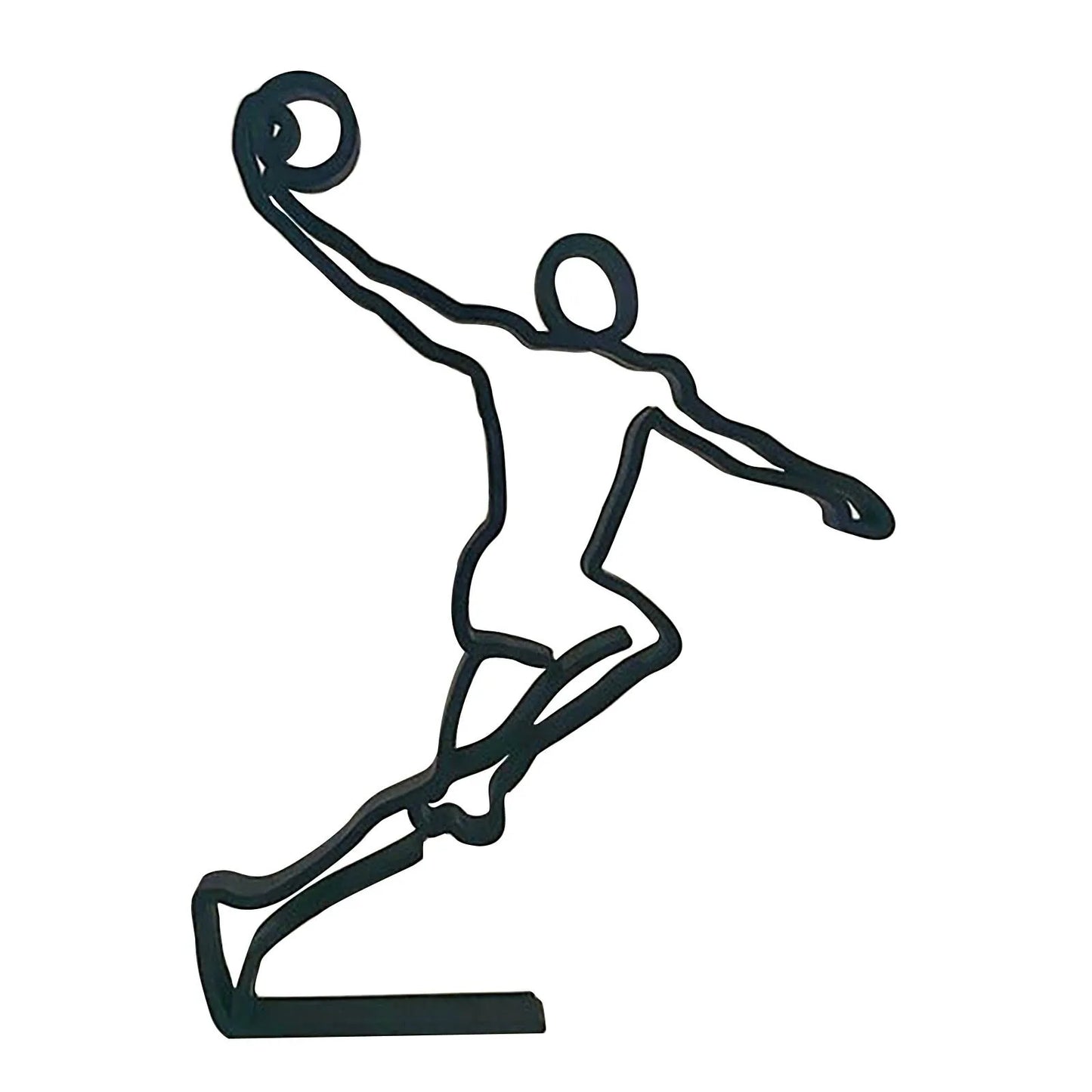 Metal Abstract Athletes Character Sculpture