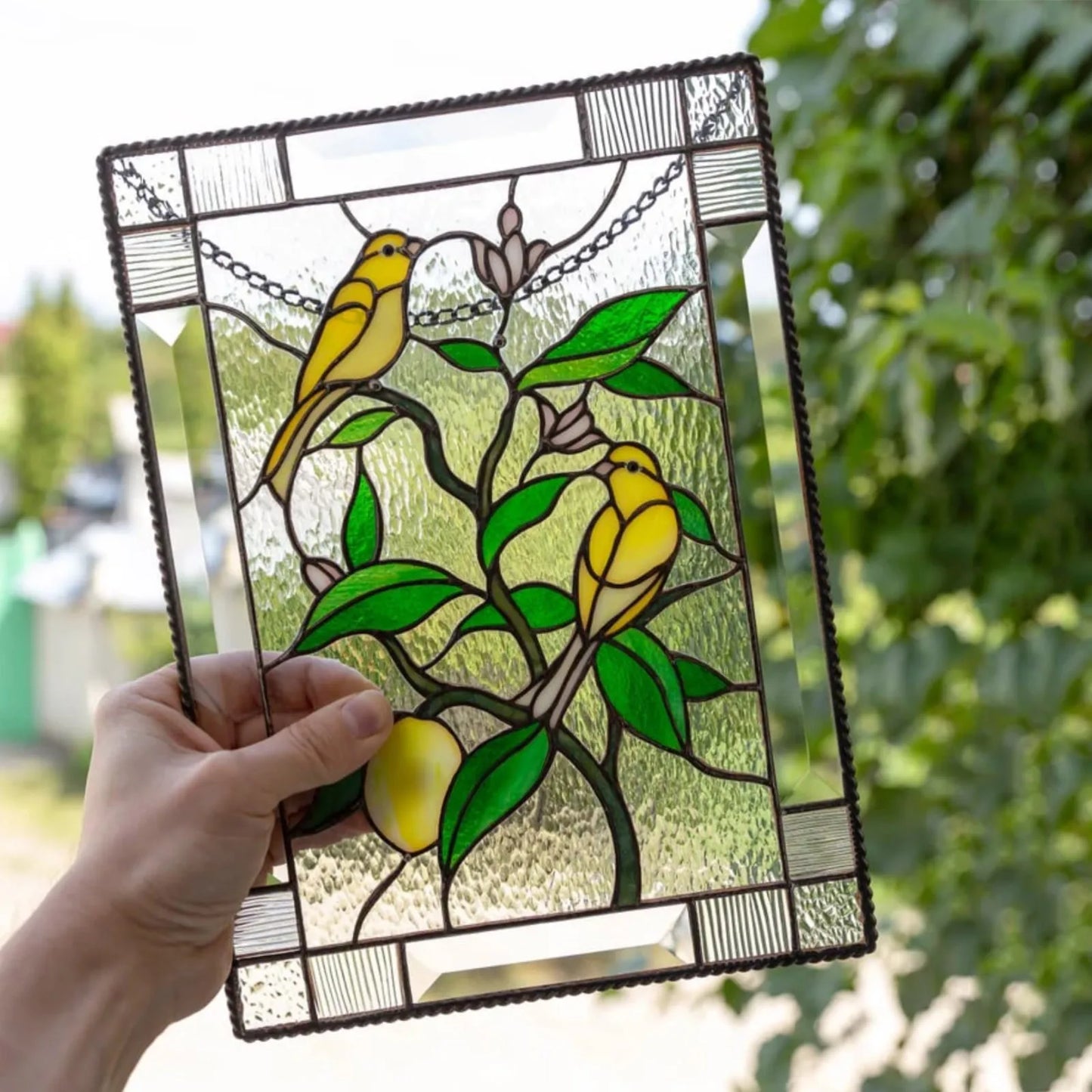 Stained Glass Acrylic Hanging Window Decoration