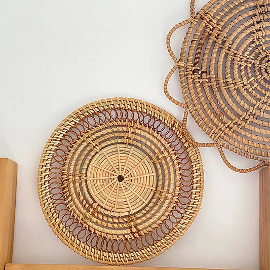 Woven Rattan Wall Hanging