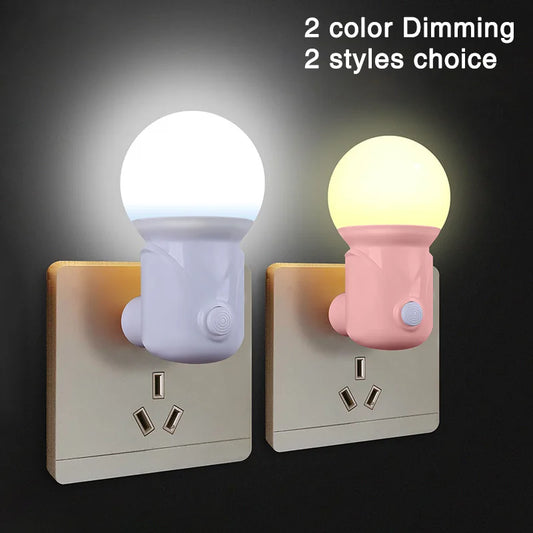 Portable Plug-in LED Night Light 2-color