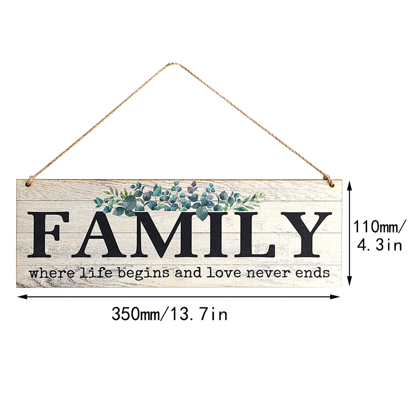 Wooden Sign Hanging Ornaments