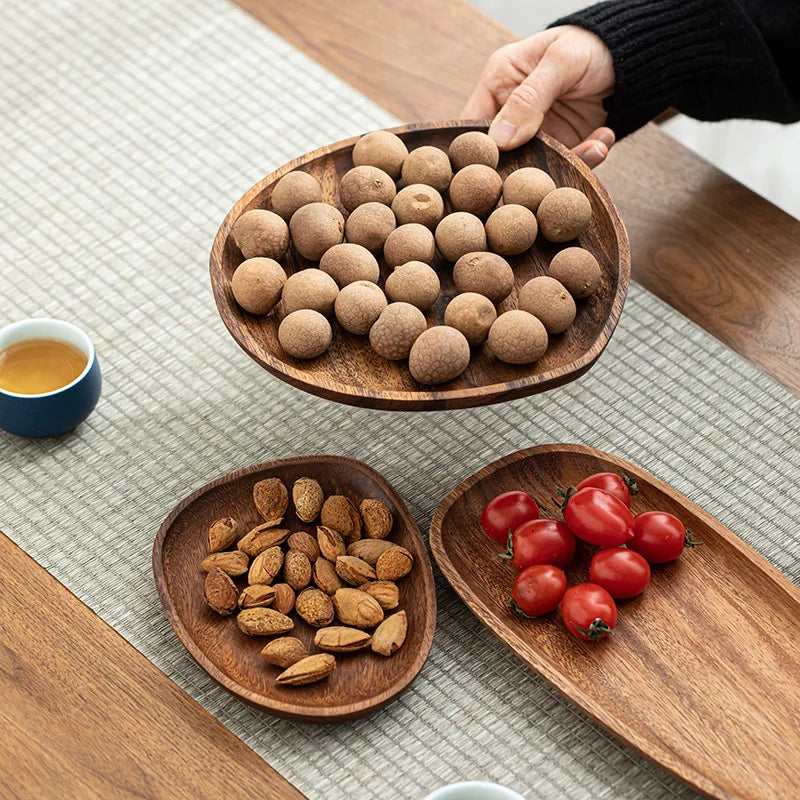 Tea Wooden Trays Provide Luxurious Decorative Accessories Set