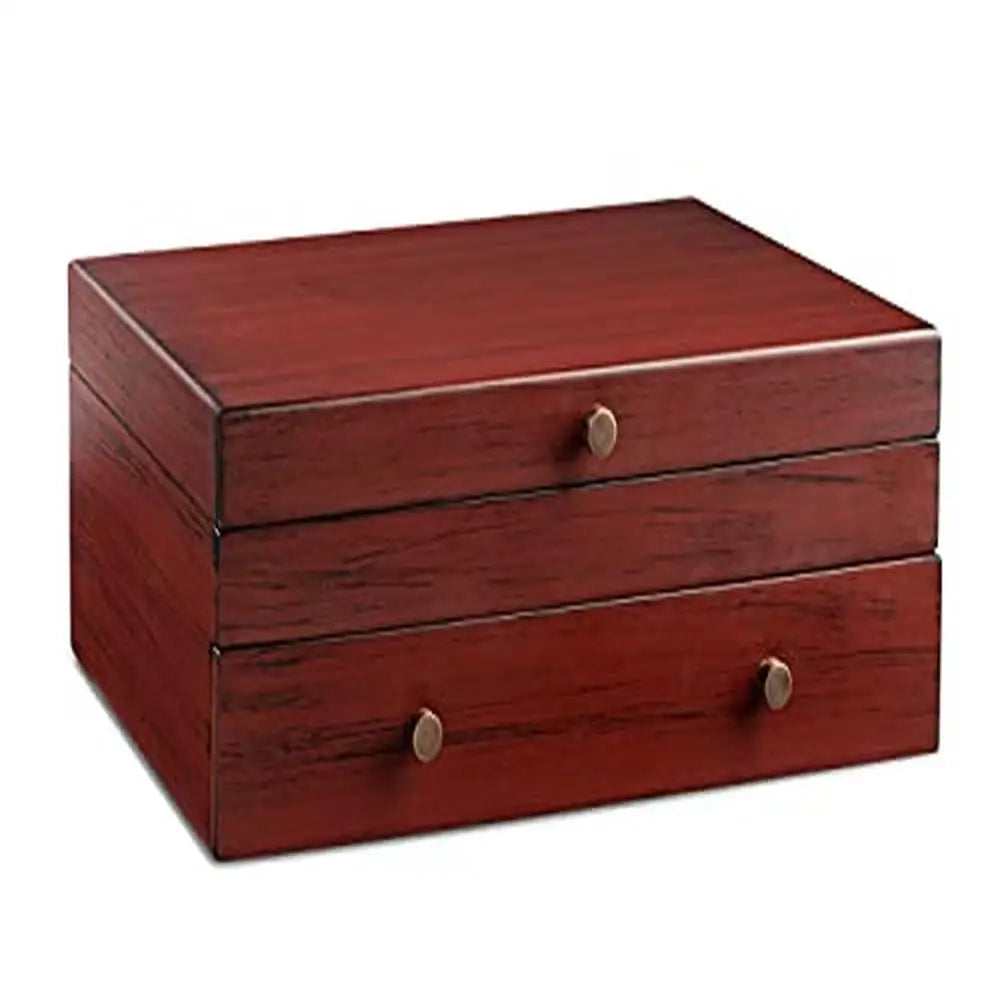 Rustic Silverware Storage Box Organizer with Drawer