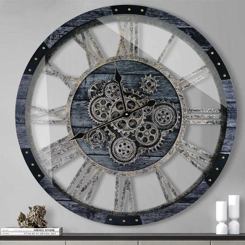 36 inch moving gear wall clock